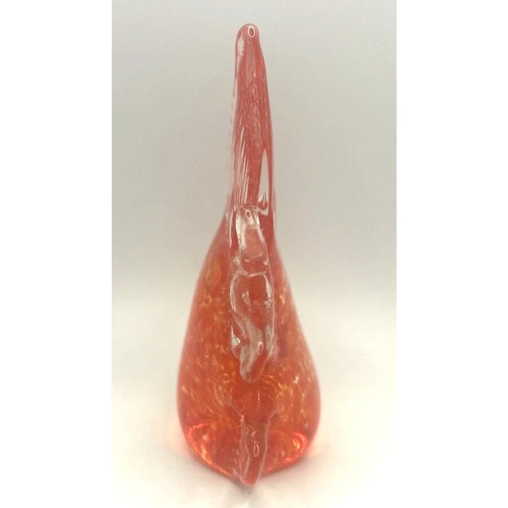 Vintage Glass Orange Fish‎ Paper Weight U258/26